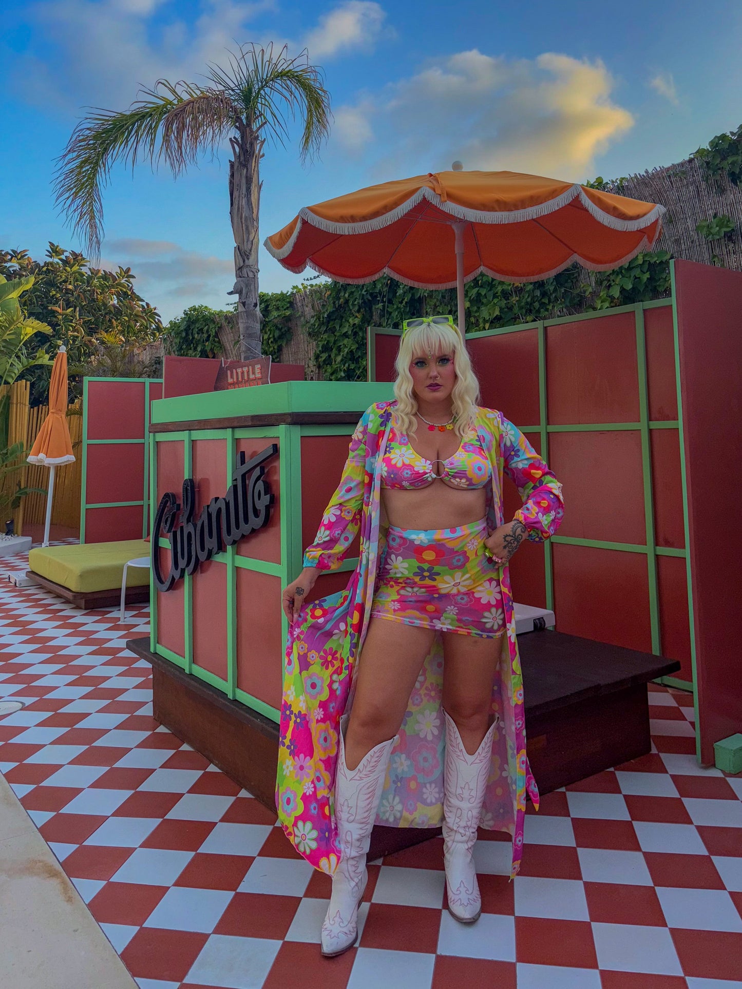 Disco Daisy O-Ring Bikini Top