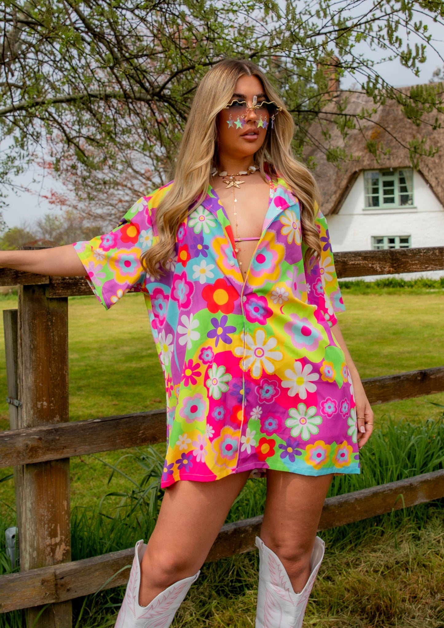 Disco Daisy Luxe Lounge Shirt