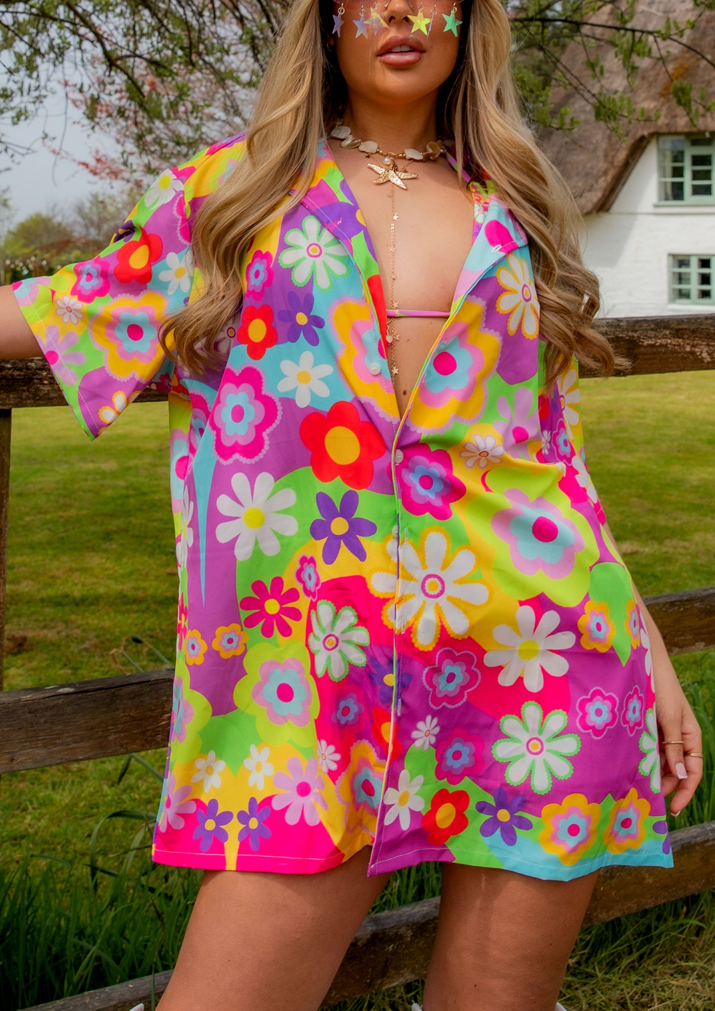 Disco Daisy Luxe Lounge Shirt