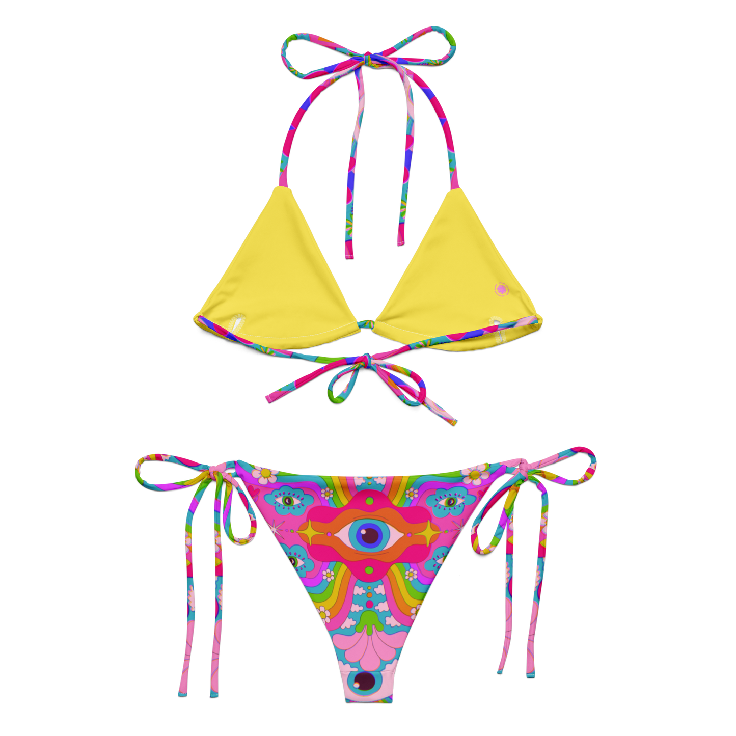 Cosmic Gaze Triangle Bikini Set