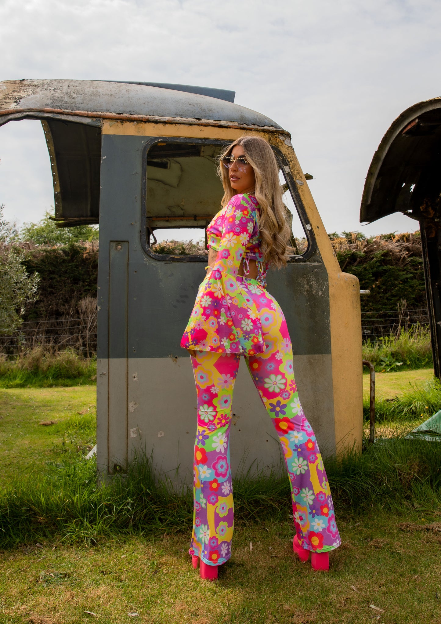 Disco Daisy Bell Bottom Flares