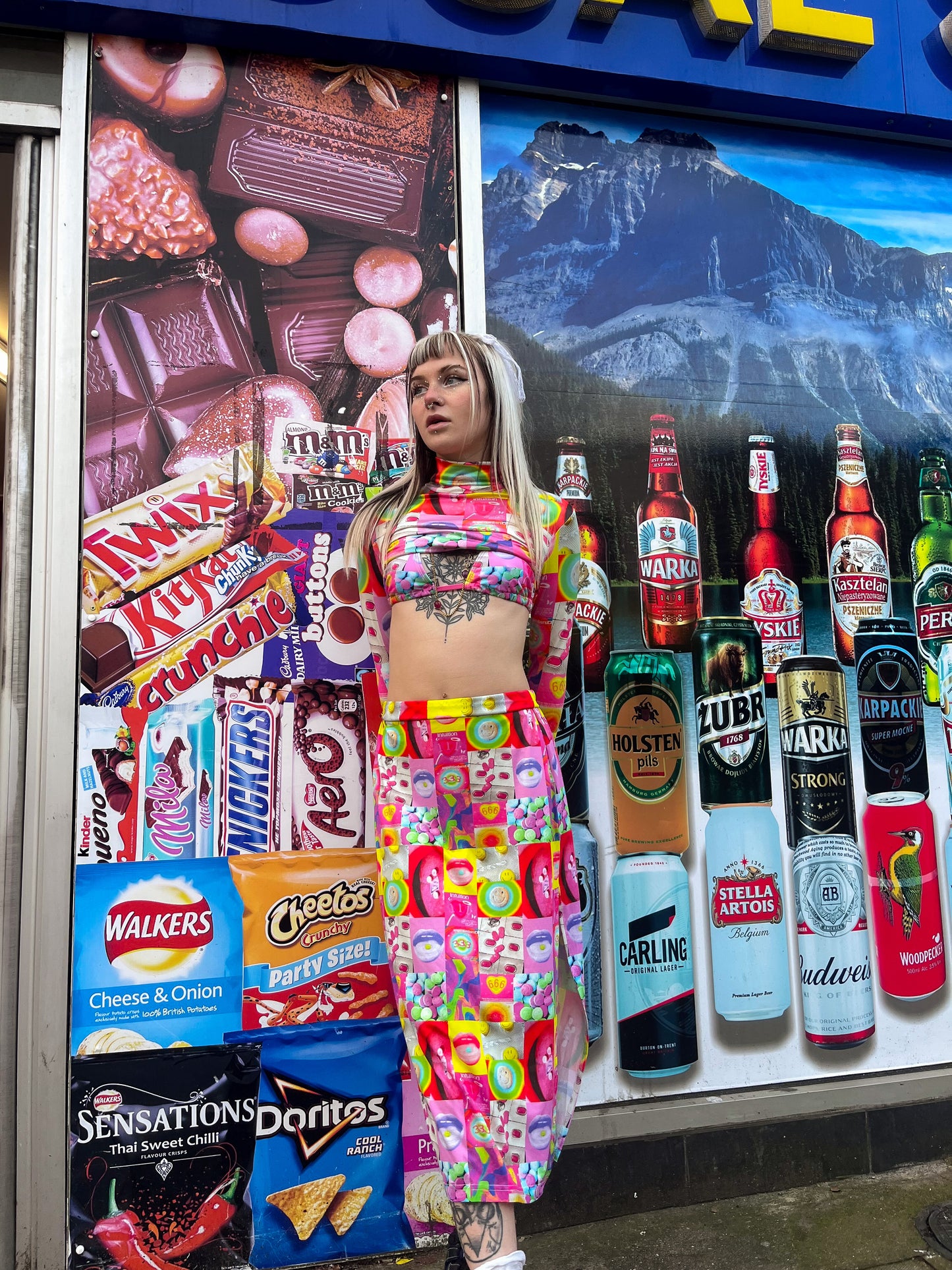 Sour Candy Midi Skirt