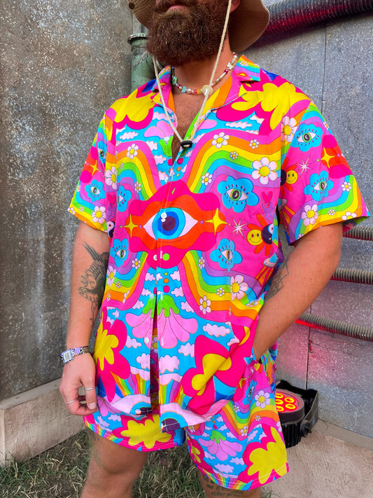 Cosmic Gaze Luxe Lounge Shirt