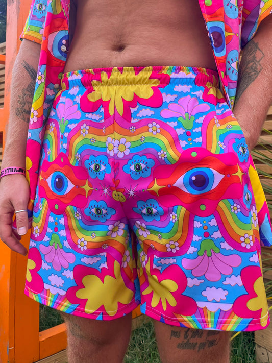 Cosmic Gaze Sport Shorts