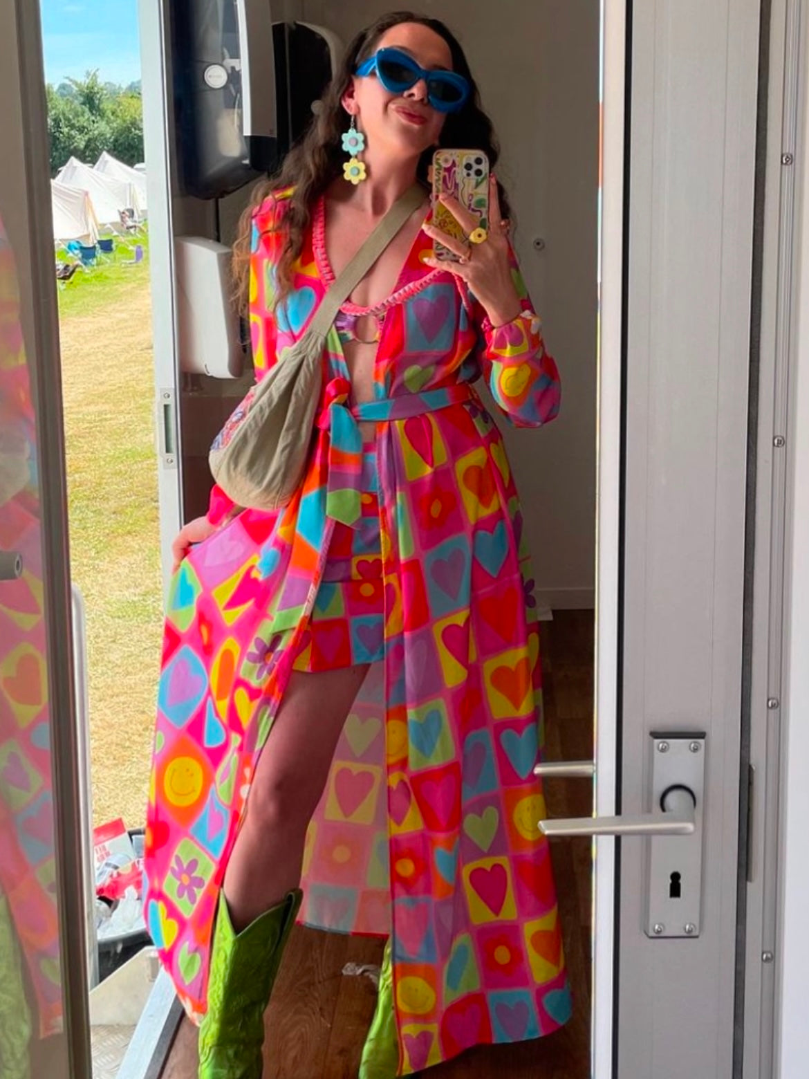 Happy Daze Maxi Chiffon Kimono Style Jacket