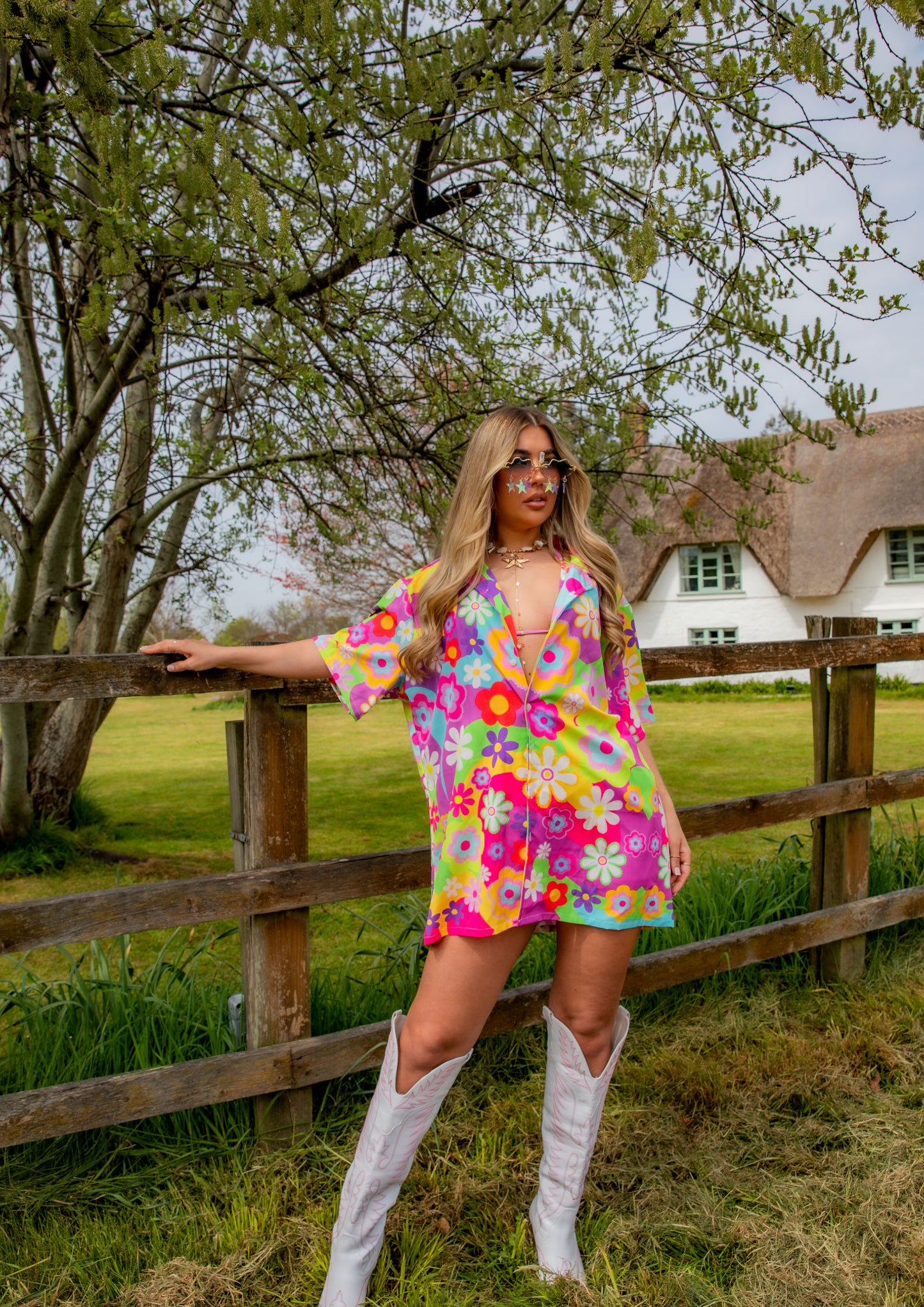 Disco Daisy Luxe Lounge Shirt