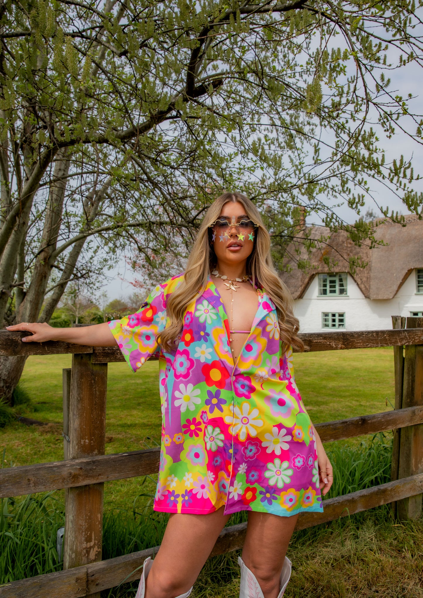 Disco Daisy Luxe Lounge Shirt