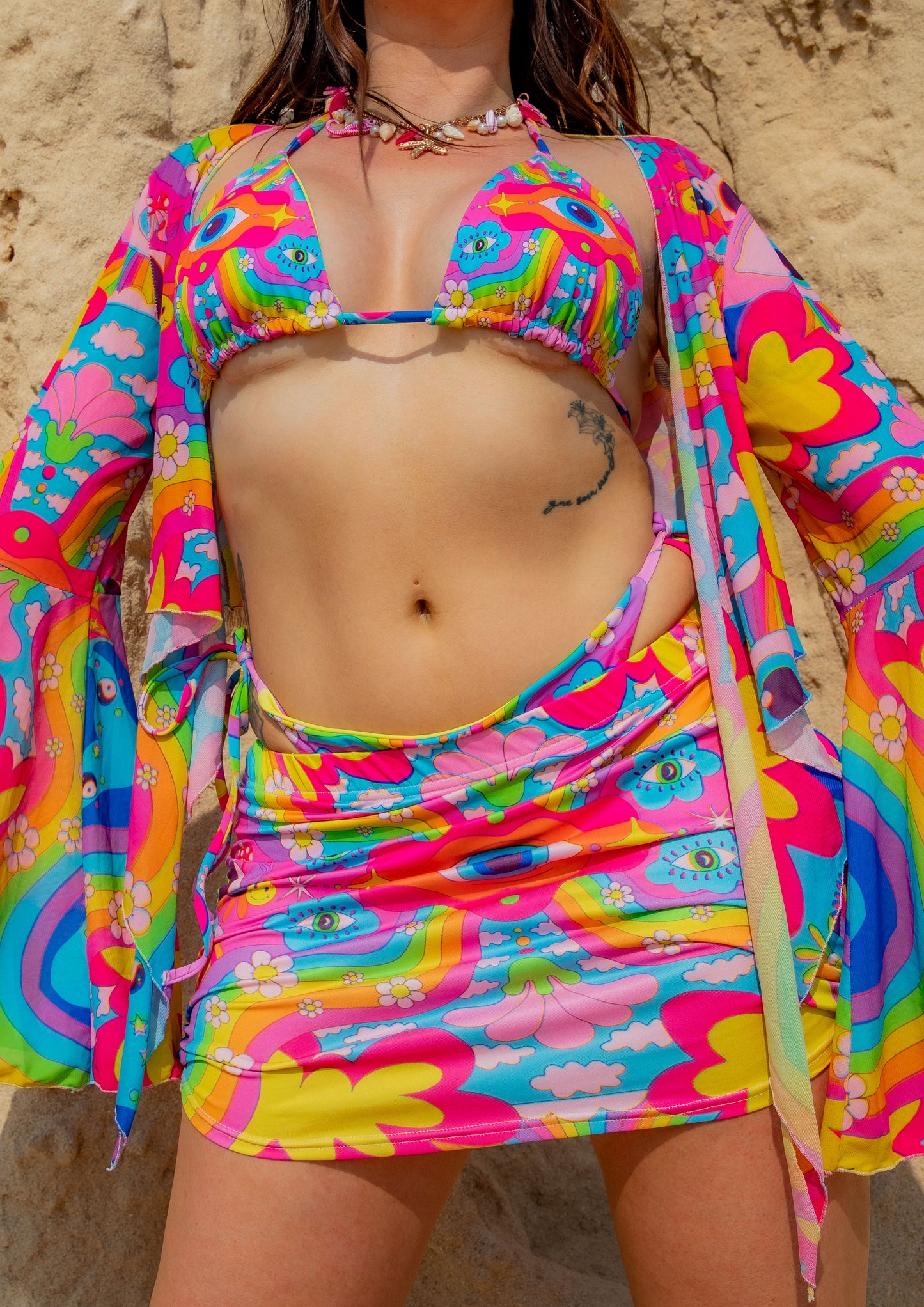 Cosmic Gaze Mini Skirt