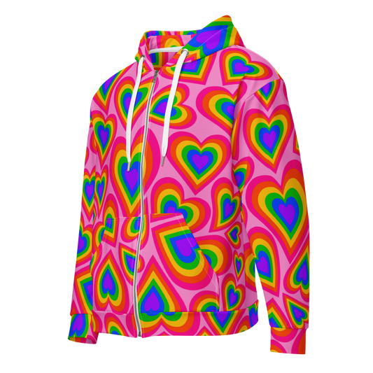 One Love Zip Up Hoodie