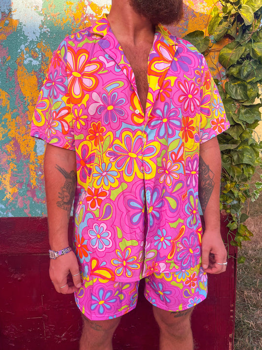 Groovy Bloom Luxe Lounge Shirt