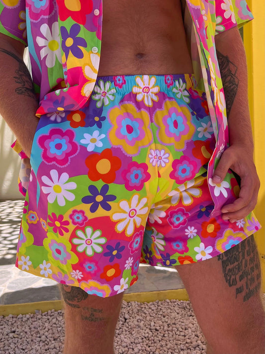 Disco Daisy Sport Shorts
