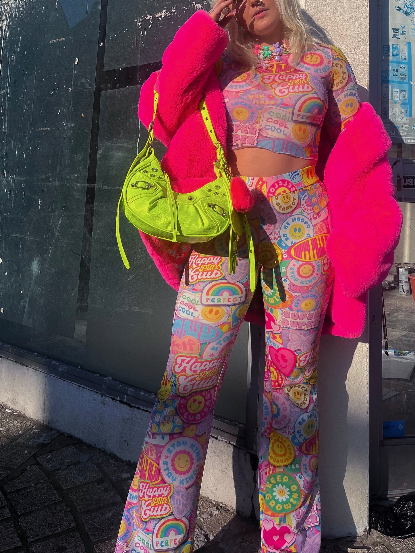 Positive Vibes Bell Bottom Flares