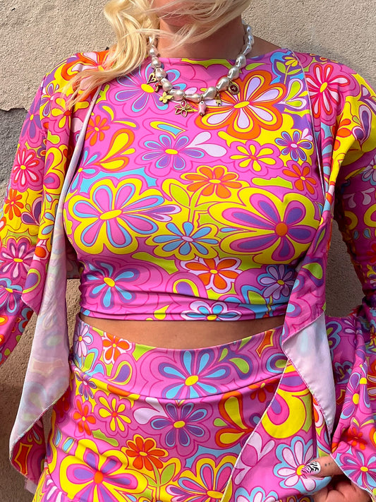 Groovy Bloom Reversible Tank Top