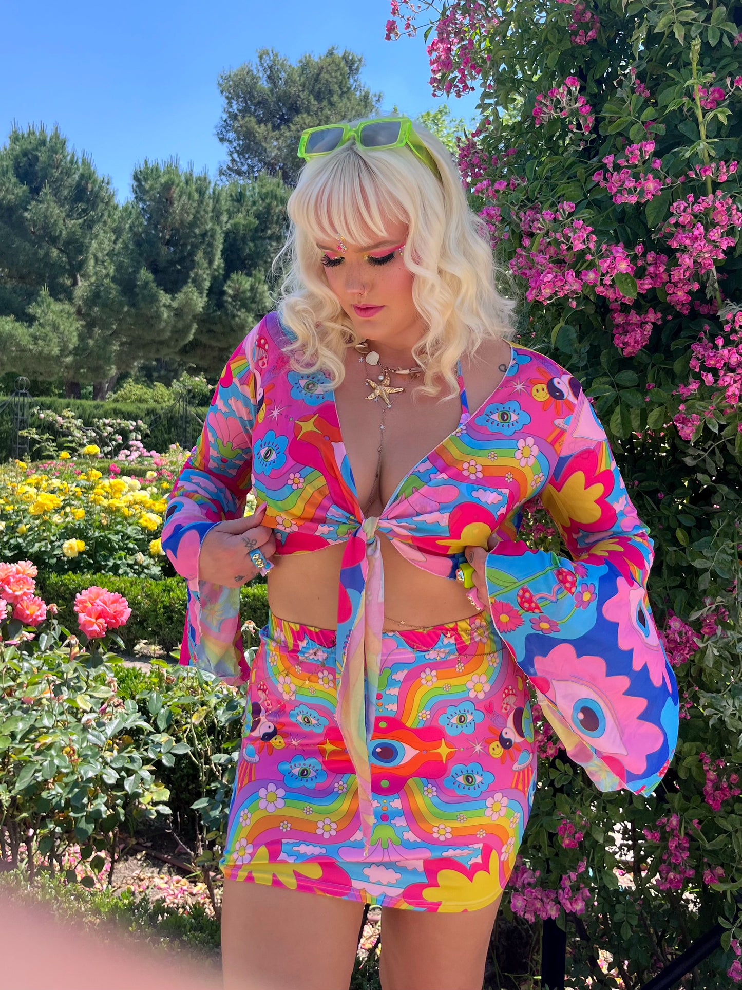 Cosmic Gaze Mini Skirt