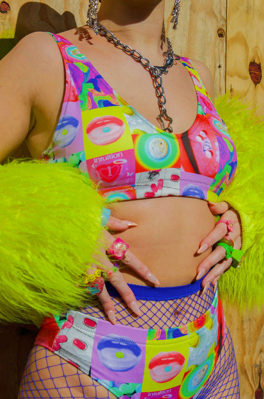 Sour Candy Bikini Top